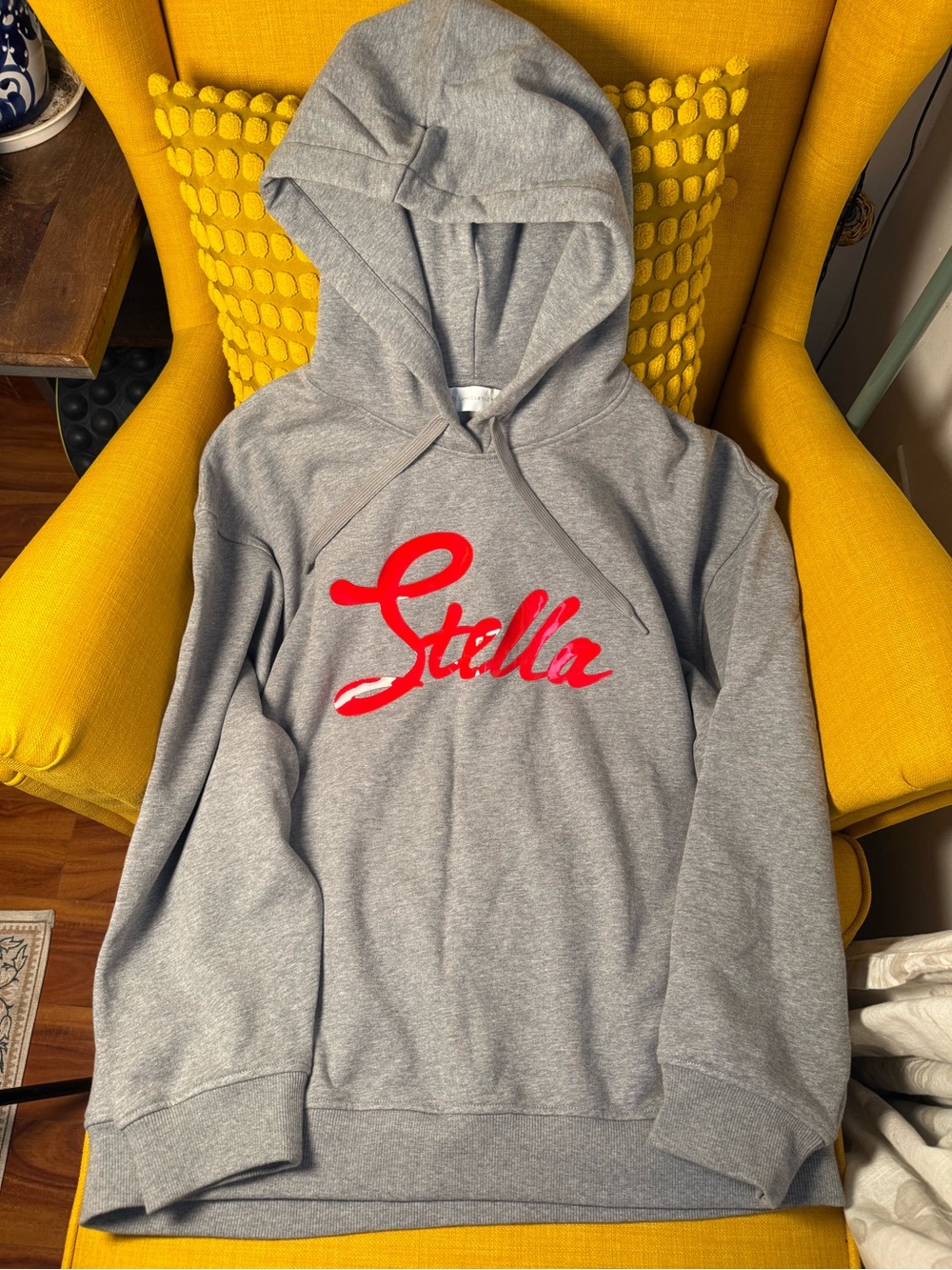 Stella McCartney and H&M Grey Hoodie with Red Script Logo